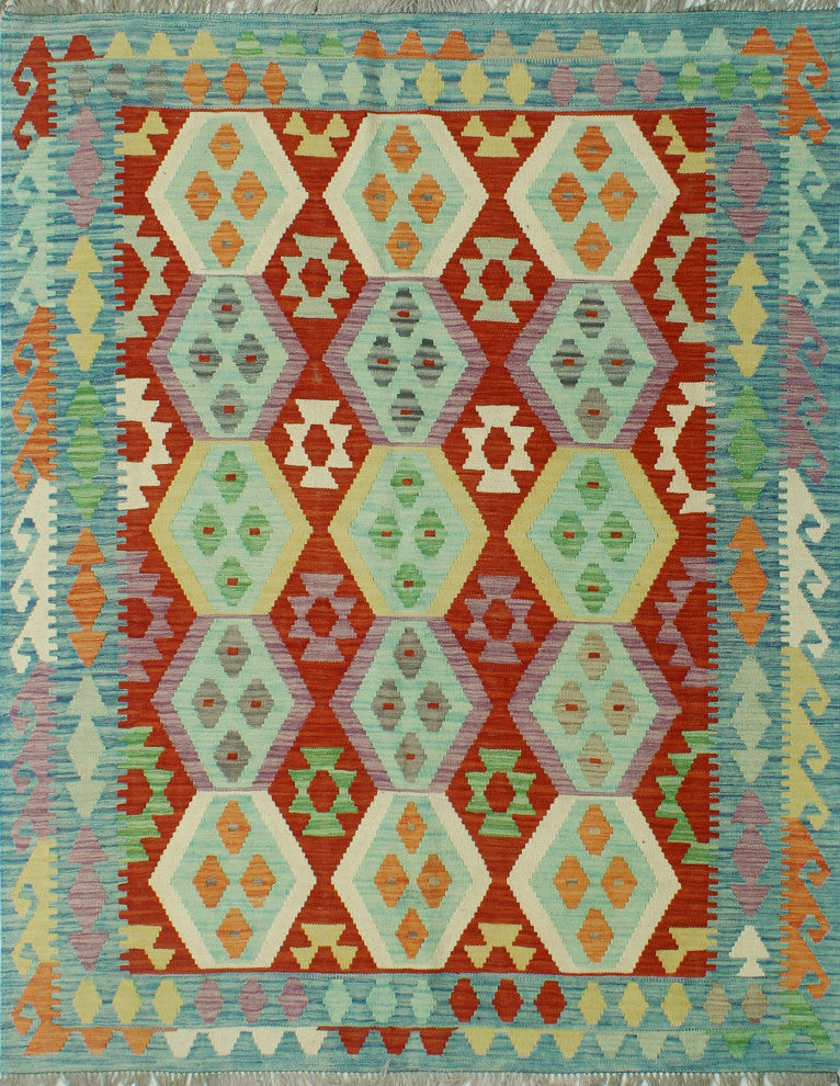 Sangat Kilim Ndale Rust Rug