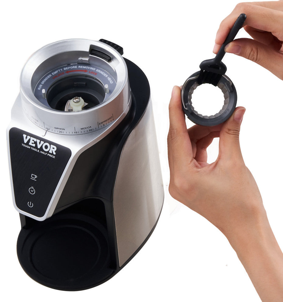 VEVOR Coffee Grinder 14 Cups Electric Burr Mill 40MM Conical Burrs for Espresso