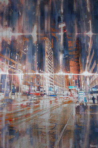 "It's a Blur" Print on Brushed Aluminum, 30"x45"