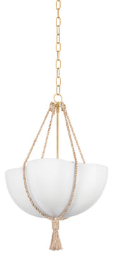 Hudson Valley Lighting Amberley Pendant, Vintage Gold Leaf