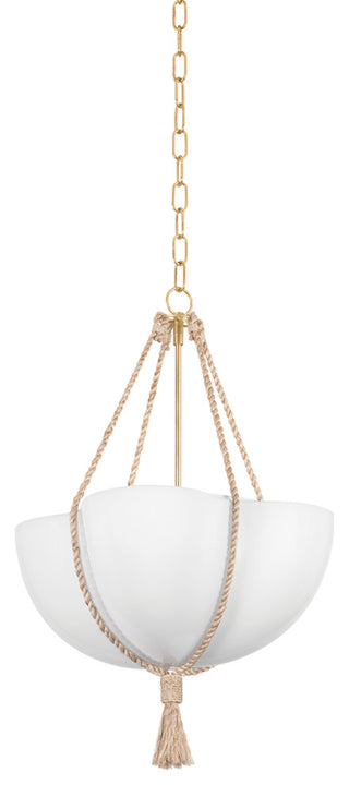 Hudson Valley Lighting Amberley Pendant, Vintage Gold Leaf