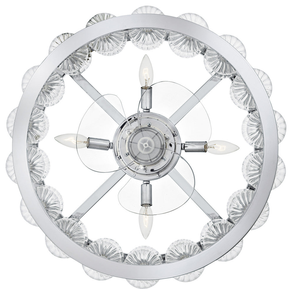 Quoizel TRK3123 Terrarock 12" 3 Blade Indoor Ceiling Fandelier - Polished