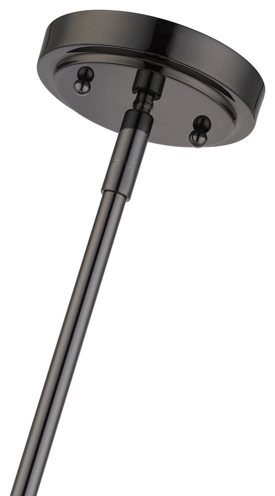 Quincy 1-Light Black Chrome Mini Pendant