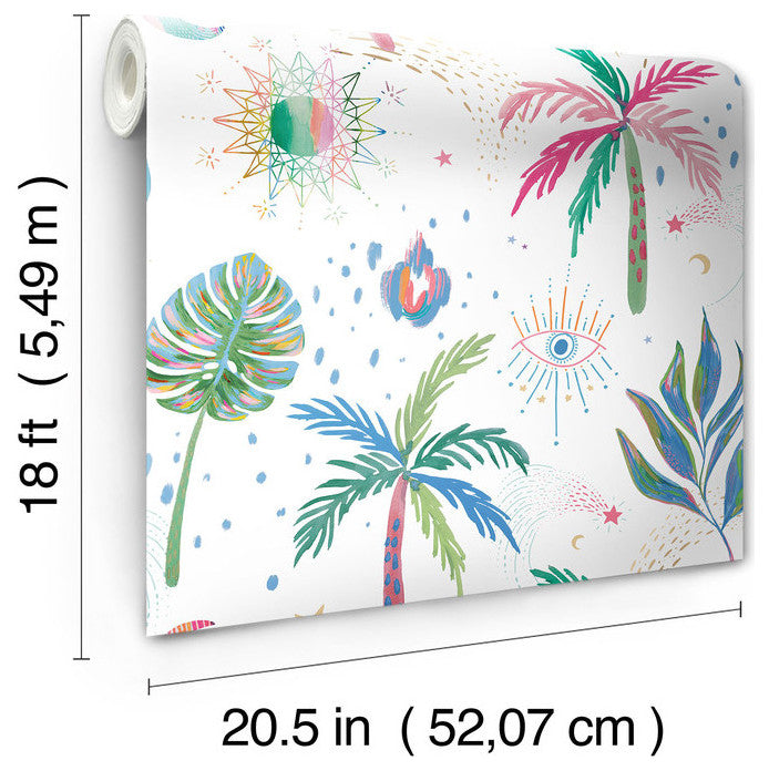 EttaVee Nuit Tropicale Peel & Stick Wallpaper