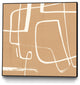 "Wayfinder II" Framed Canvas by Giant Art 30"x30"