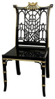 Black Lacquer Pagoda Chair