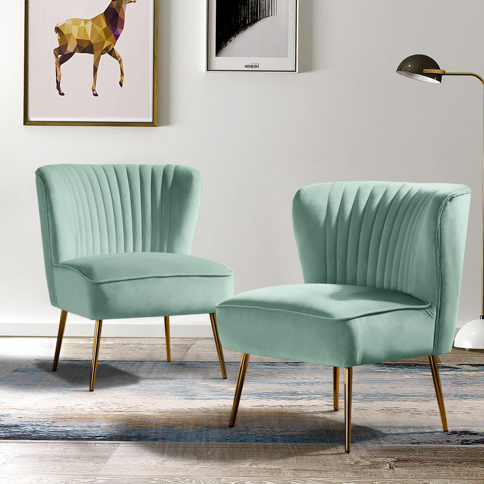 Upholstered Side Chair, Set of 2, Sage