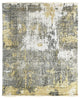 Hand-Knotted Wool Ivory/Gold Transitional Modern Modern Rug, 7' X 9'