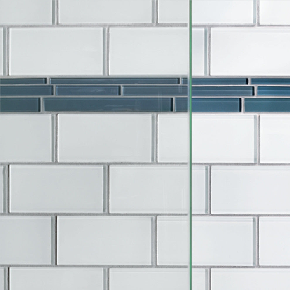 Basco RTLA05B6070CL Rotolo 70"H x 60"W Sliding Frameless Shower - Brushed