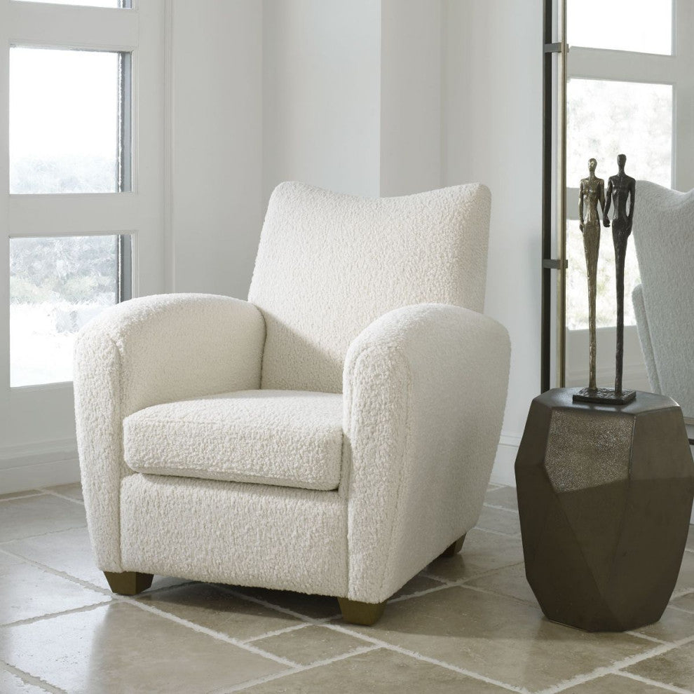 Uttermost Teddy Accent Chair, Natural