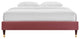 Harlow Twin Performance Velvet Platform Bed Frame Dusty Rose