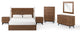 Kali 6-Piece Bedroom Set Walnut