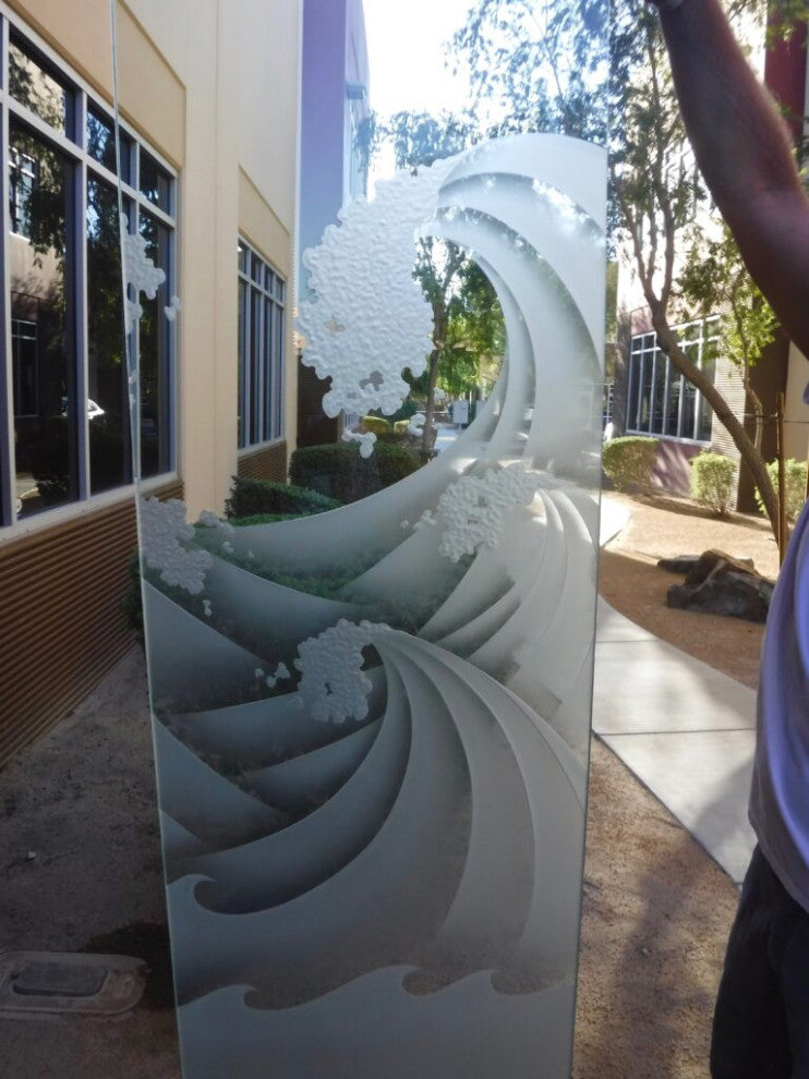 Interior Prehung Door or Interior Slab Door - High Seas - Primed - 30" x 96"...