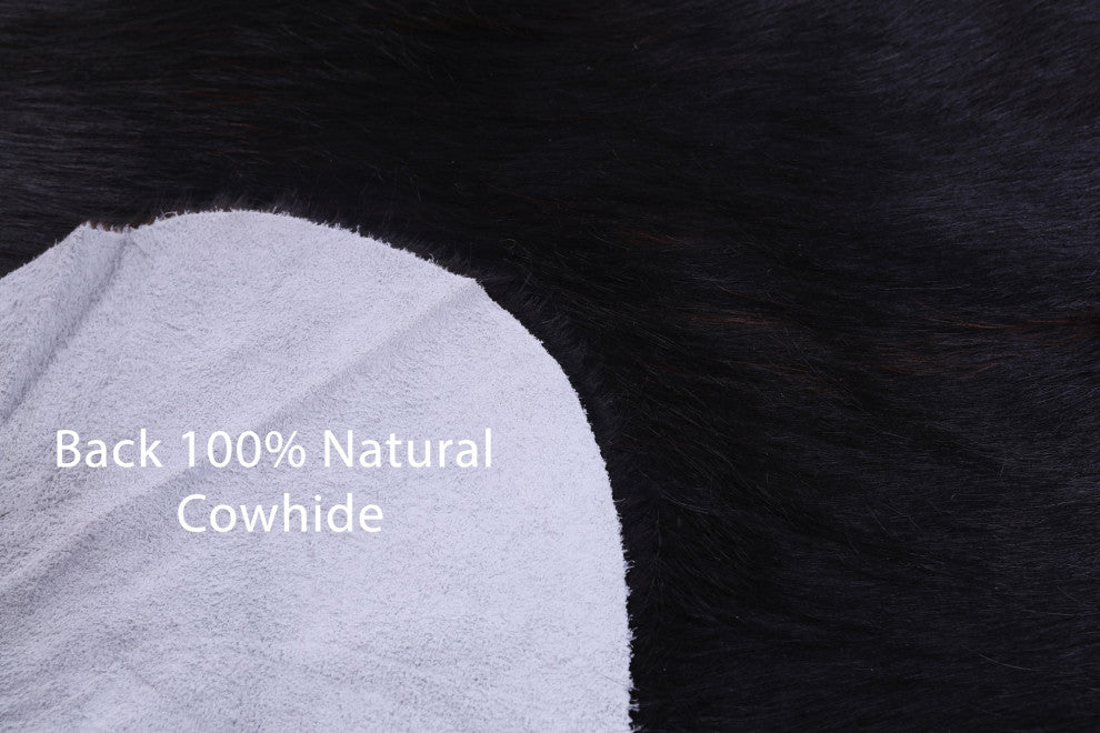 Organic Natural Hair-On Cowhide Area Rug 6' 8" X 6' 6" C1708