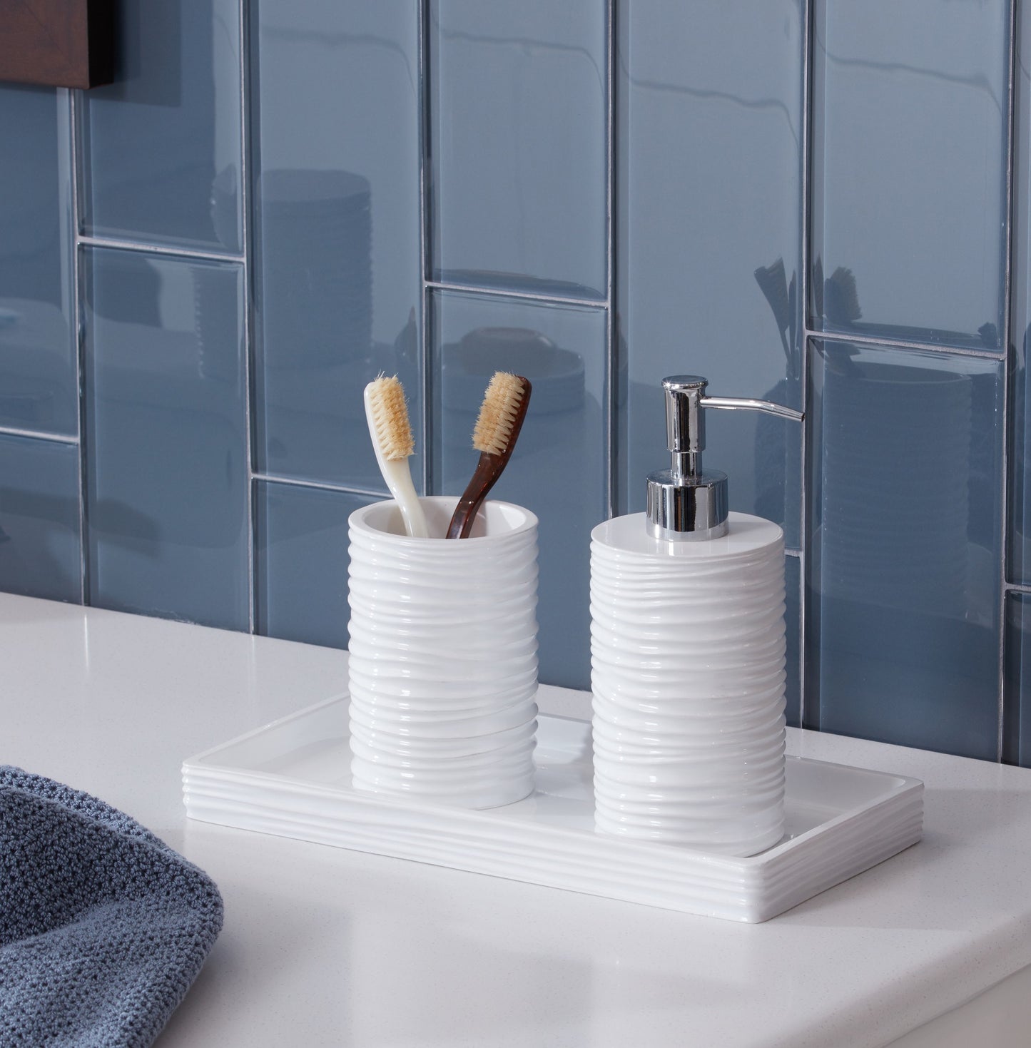 By the Sea 3-Piece Bathroom Accessory Set