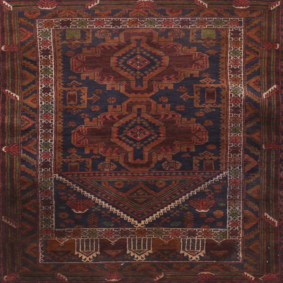 Ahgly Company Indoor Square Traditional Area Rugs, 7' Square