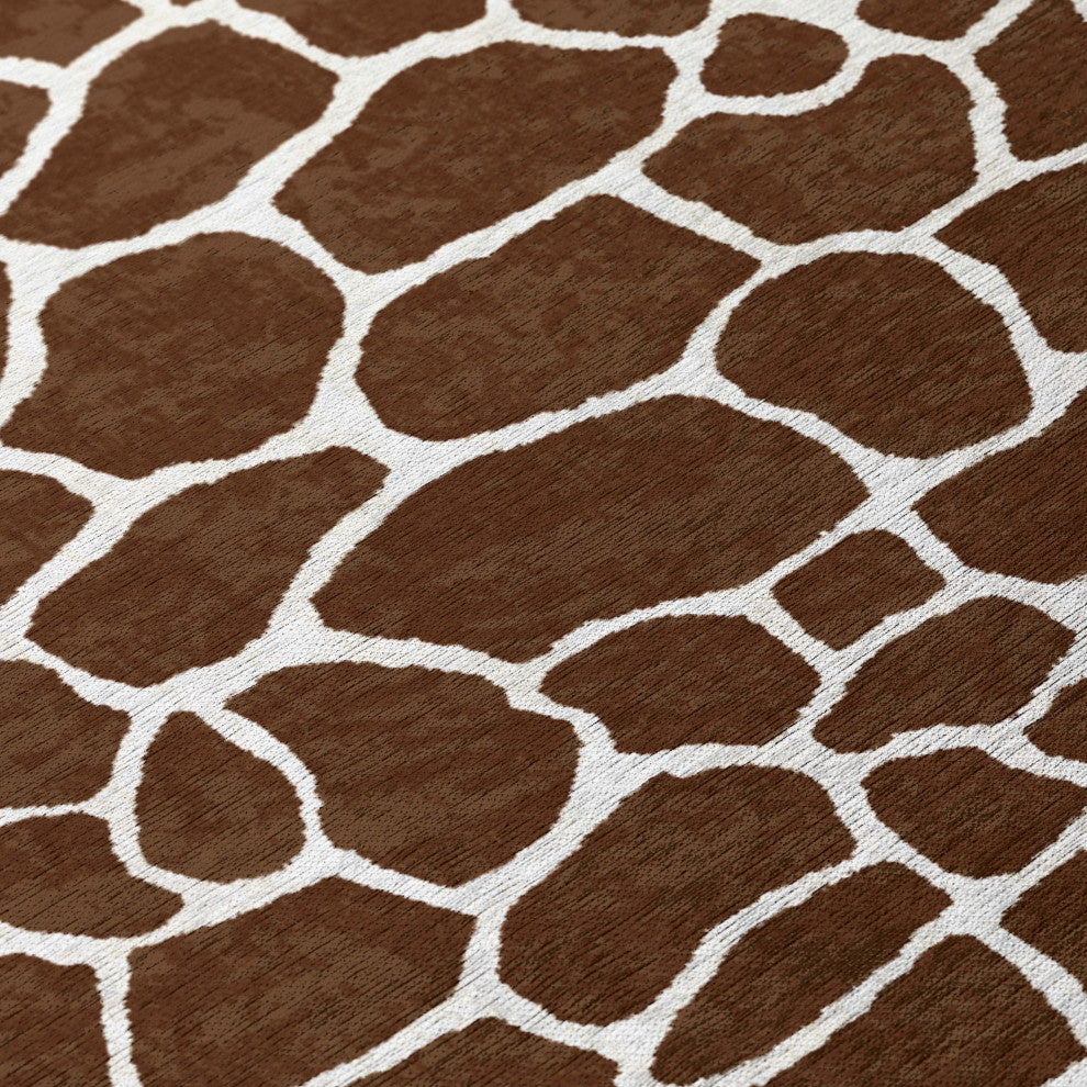 Indoor/Outdoor Mali ML4 Chocolate Machine Washable 2'3" x 10' Runner Rug