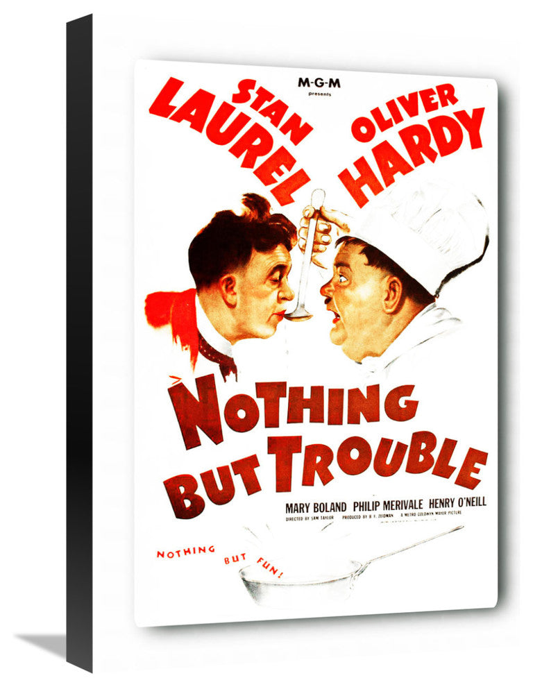 Laurel and Hardy, Nothing But Trouble, 1944, 16x22