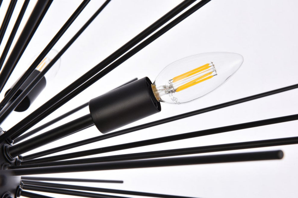 Tanner 8-Light Black Pendant