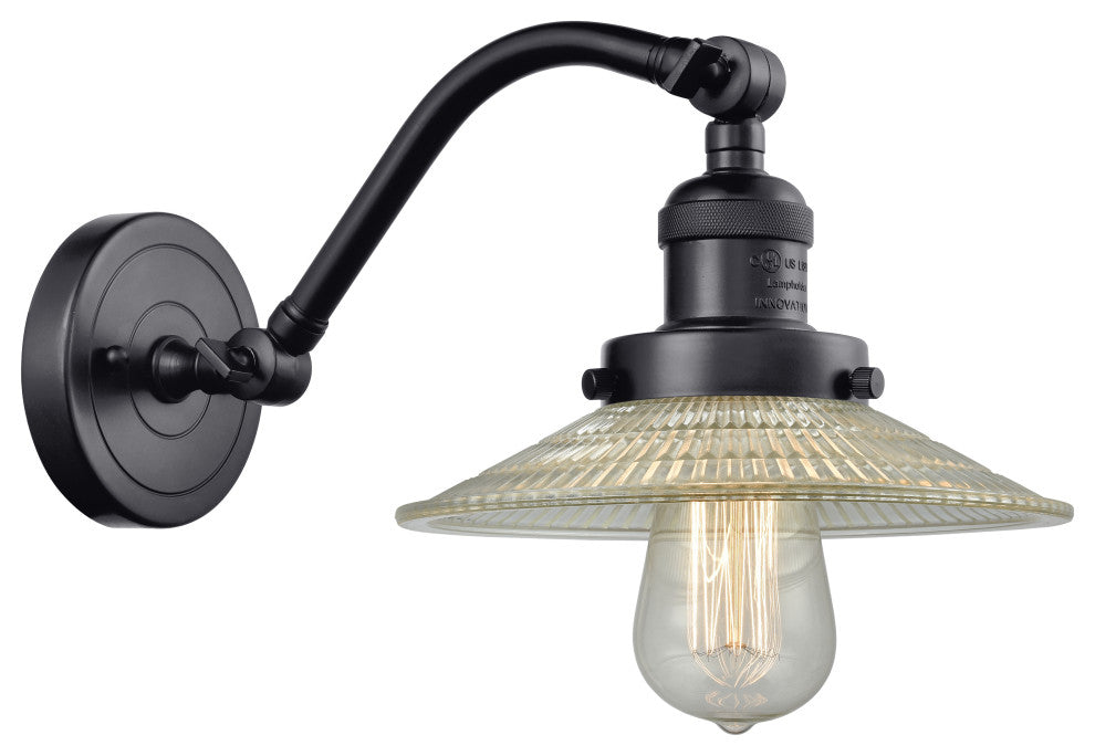 INNOVATIONS LIGHTING 515-1W-BK-G2-LED Halophane 1 Light Sconce
