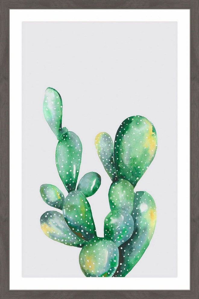 "Prickly Cacti IV" Framed Painting Print, 24"x36"