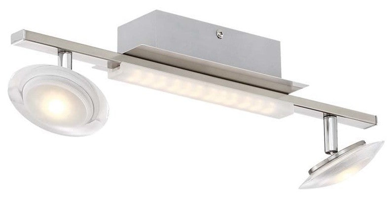 Santiago LED Adjustable Ceiling Light, Nickel Matte