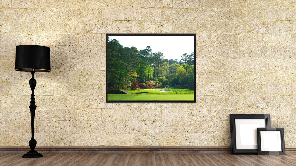 Augusta Golf Course Photo Print on Canvas with Picture Frame, 22"x29"