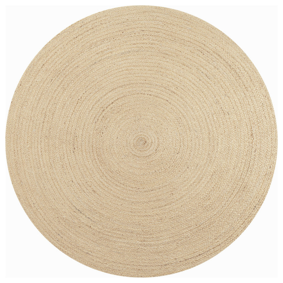 Zara Braided Coastal Cottage Round Jute Area Rug