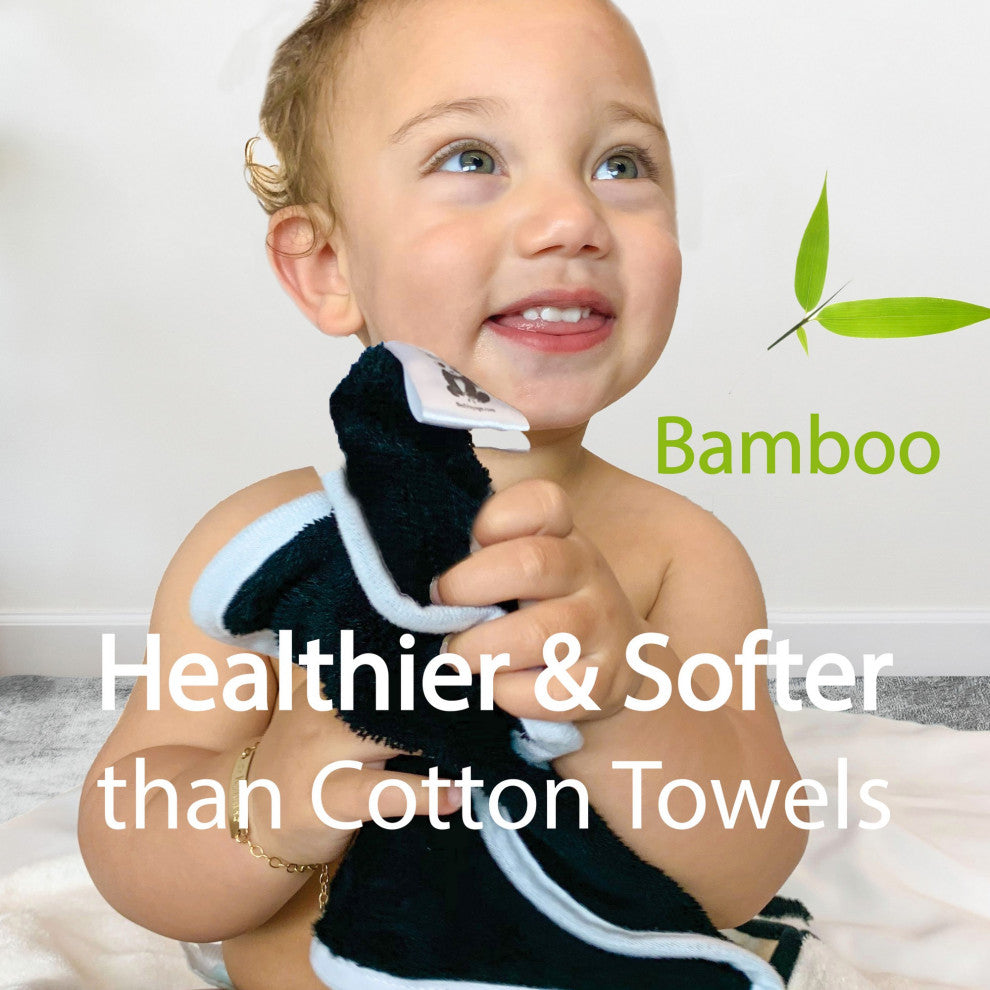 Panda Baby Rayon Viscose Bamboo Baby Washcloth 6pk