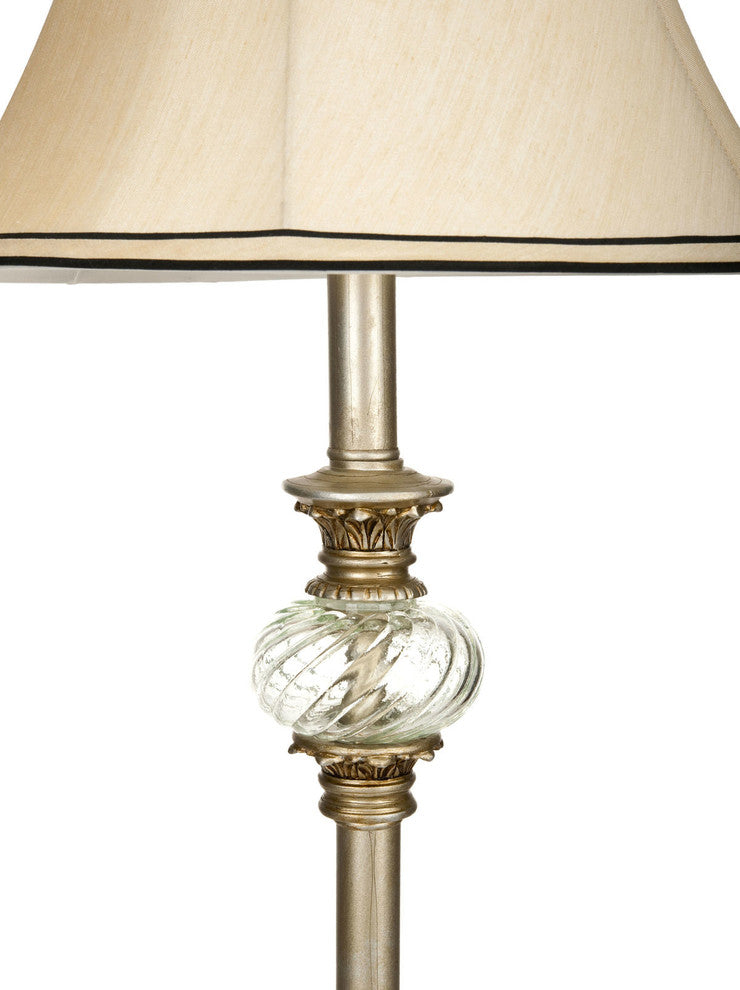 Safavieh Evelyn 61"H Crystal Ball Floor Lamp