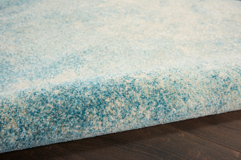 Nourison Passion 9' x 12' Navy Light Blue Modern Indoor Area Rug