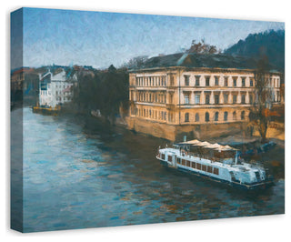 River Boat 24x18 Canvas