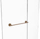 Monte Carlo 24" Shower Door Towel Bar, Brushed Bronze