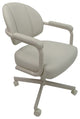 M-70 Caster Swivel Tilt Kitchen Chair with Wheels, Ocean Beige Vinyl - Beige