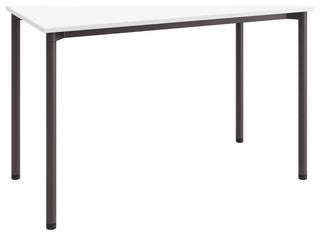 Olio Designs Spright Wood Top Work Table Desk in White and Black Coffee