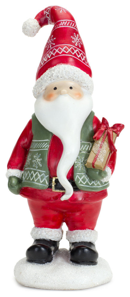 Santa Figurine, 2-Piece Set