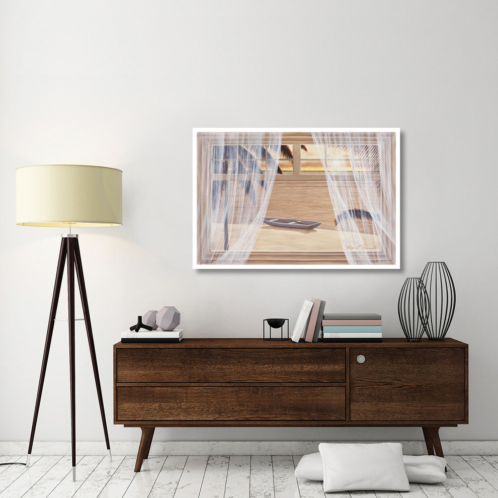 "Amber Palm Windows" Digital Paper Print by Diane Romanello, 50"x34"