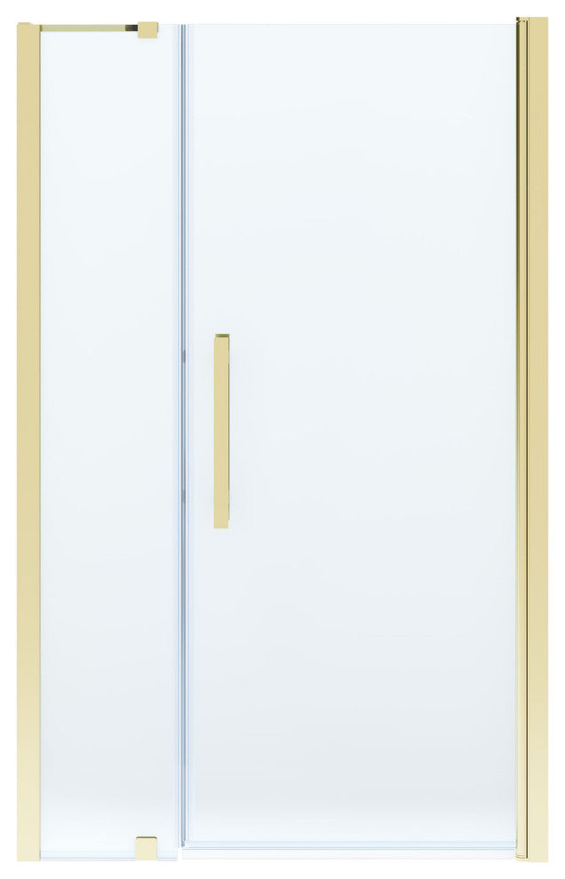 Pasadena 45 7/16-47 3/8"Wx72"H Alcove Pivot Shower Door Gold