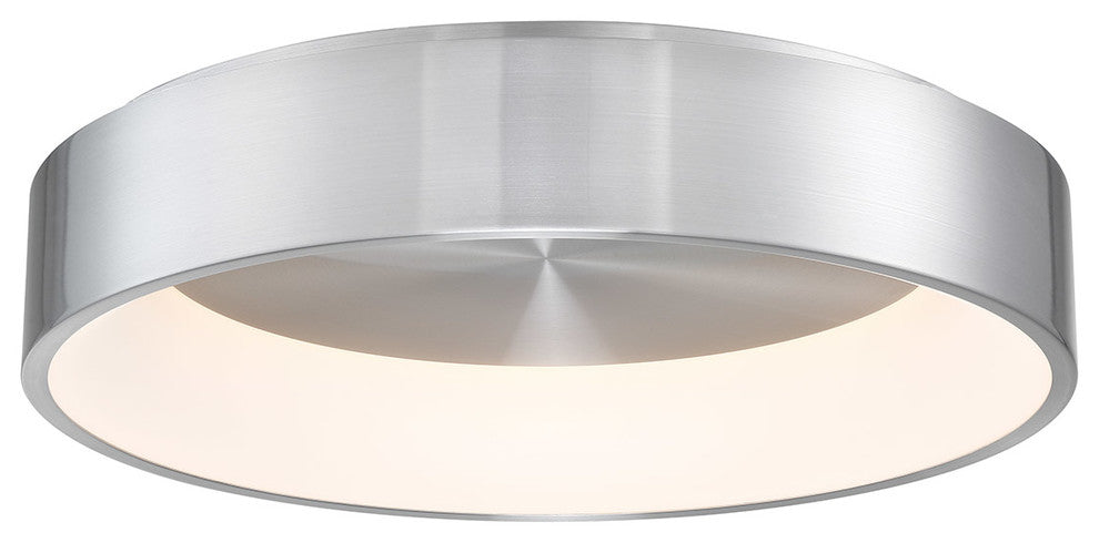 Corso LED Flush Mount In Brushed Aluminum