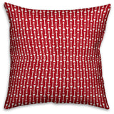 Choose Happiness Quote Red Arrows Pattern Spun Poly Pillow, 18x18