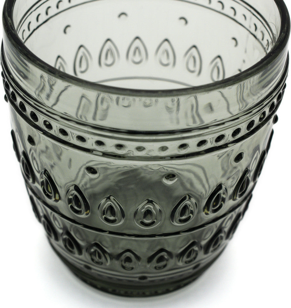Fez Glass Old Fashion Set of 4, Gray