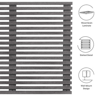 Render Wall Mount King Headboard, Charcoal