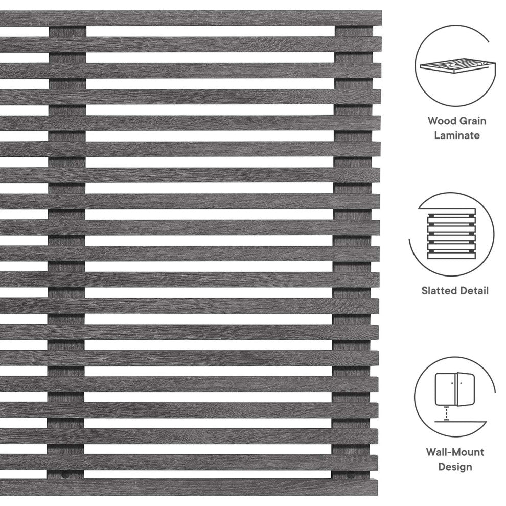 Render Wall Mount King Headboard, Charcoal