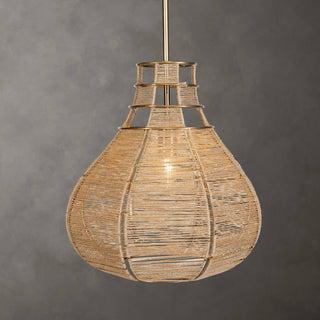Uttermost Hestia 1 Light Natural Rope Pendant