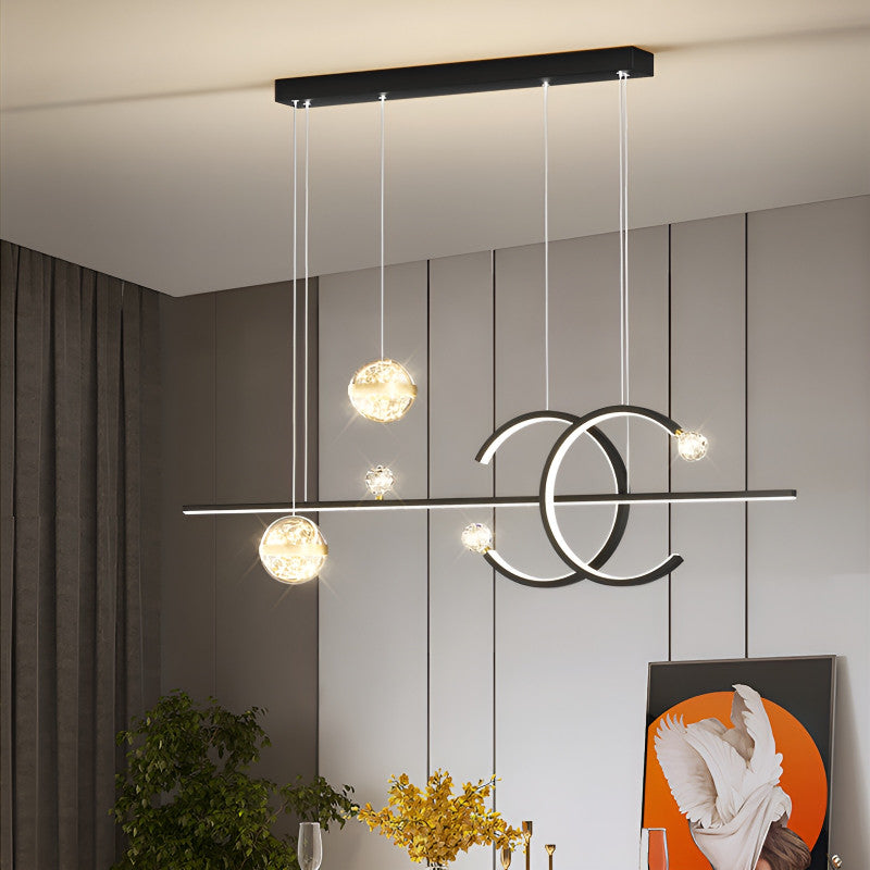 Airolo | Pendant Light In A Nordic Style For Dining Room, Golden, Cool Light