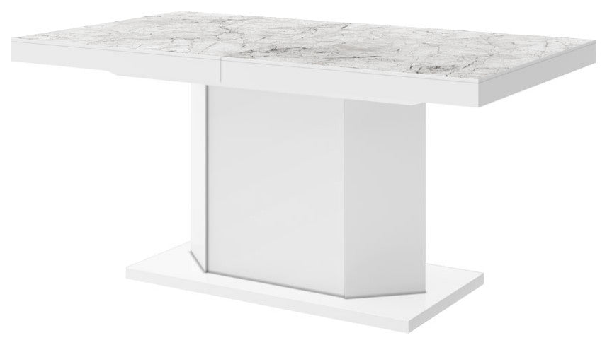 DIEGO Dining Set, Venatino/White/Black/White