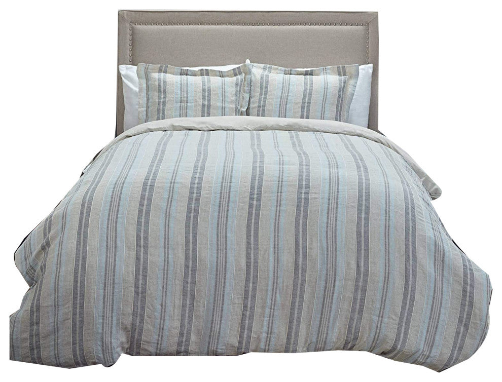 Rizzy Home 98"x98" Duvet
