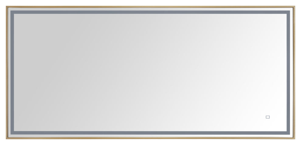Avanity 59" LED Mirror, Brushed Gold