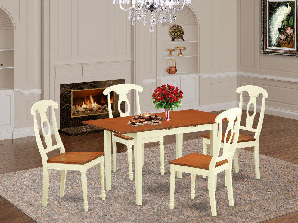 5 Pc Table And Chair Set For 4-Table And 4 Dining Chairs