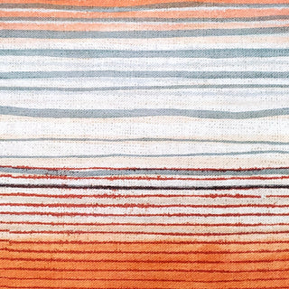 Sedona Stripes Orange Throw Pillow 20x20, with Polyfill Insert